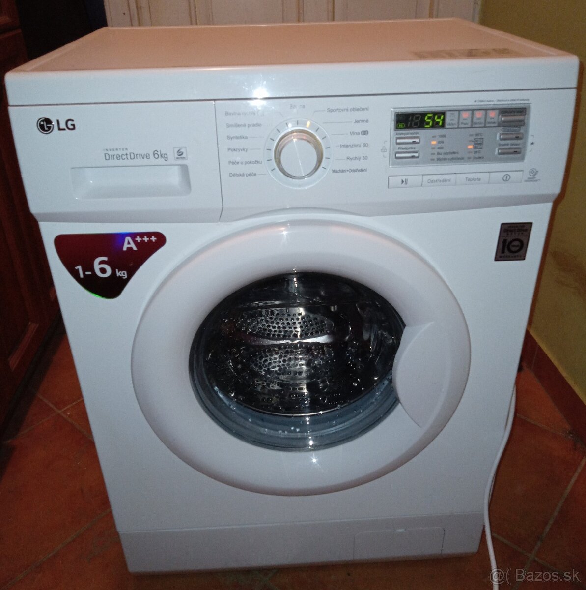 Plnefunkčná automatická práčka LG, display, Direct Drive - 2