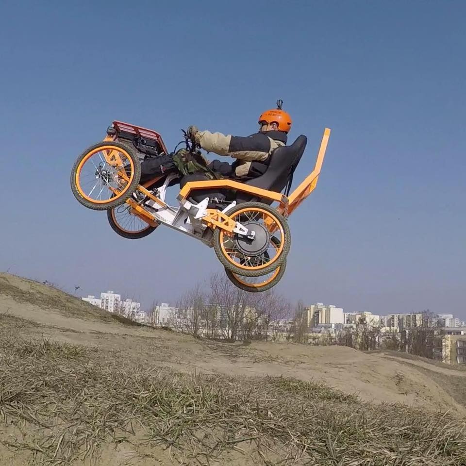 Terénny vozik 2x 1500W 40km/h dojazd 50km aj pre vozičkárov - 2