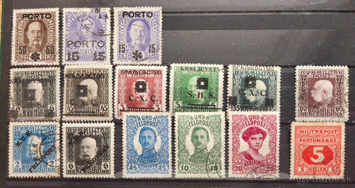 Známky Rakúsko a Bosna - 2