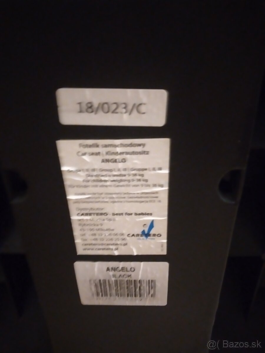 Autosedacka caretero angelo - 2