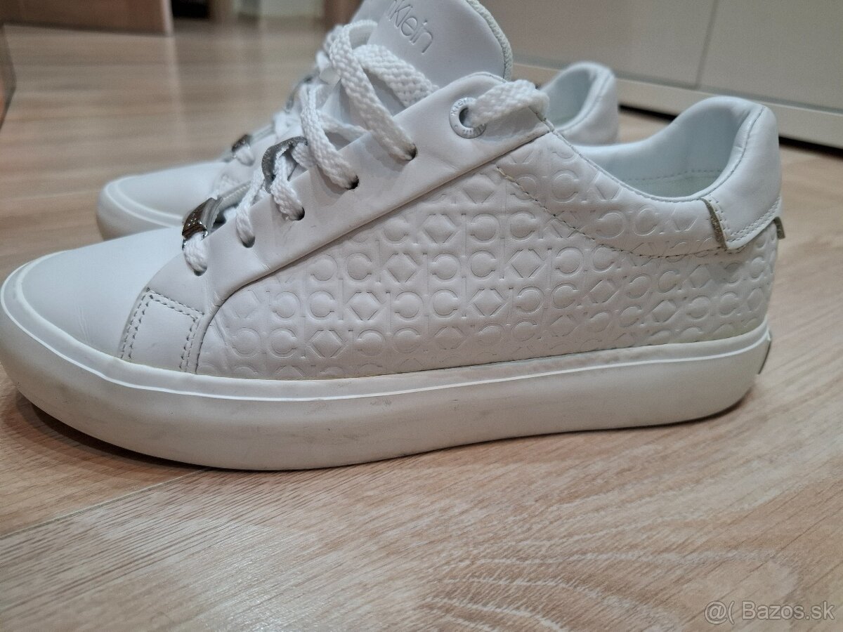 Biele calvin klein tenisky 38 dámske - 2