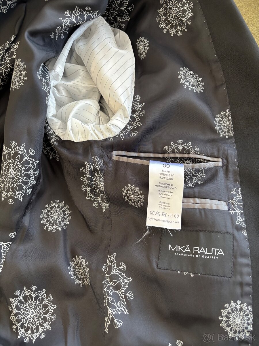 Čierny Oblek Mika Rauta 50 - 2