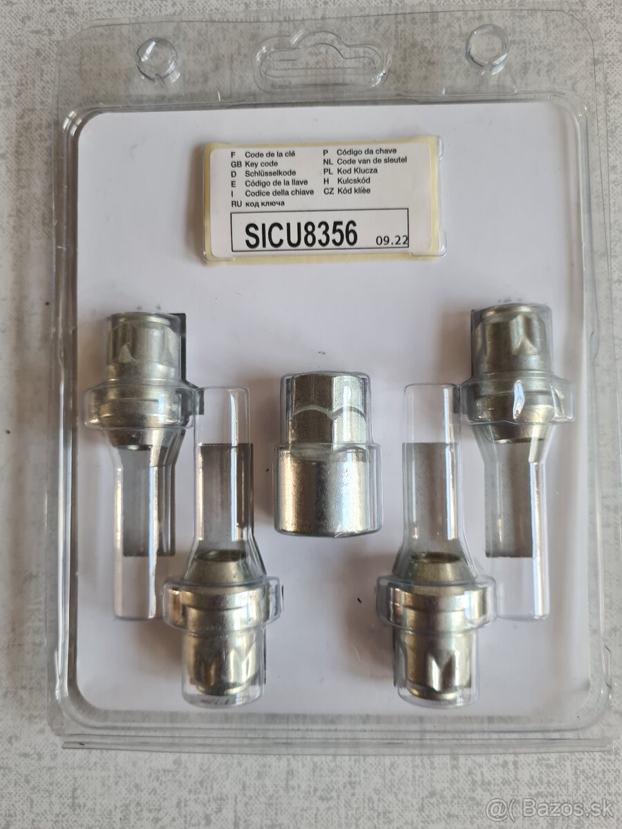 Bezpečnostné matice kolies auta. - 2