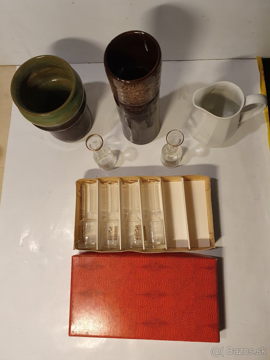 Keramické nádoby a sklenené poháre - 2