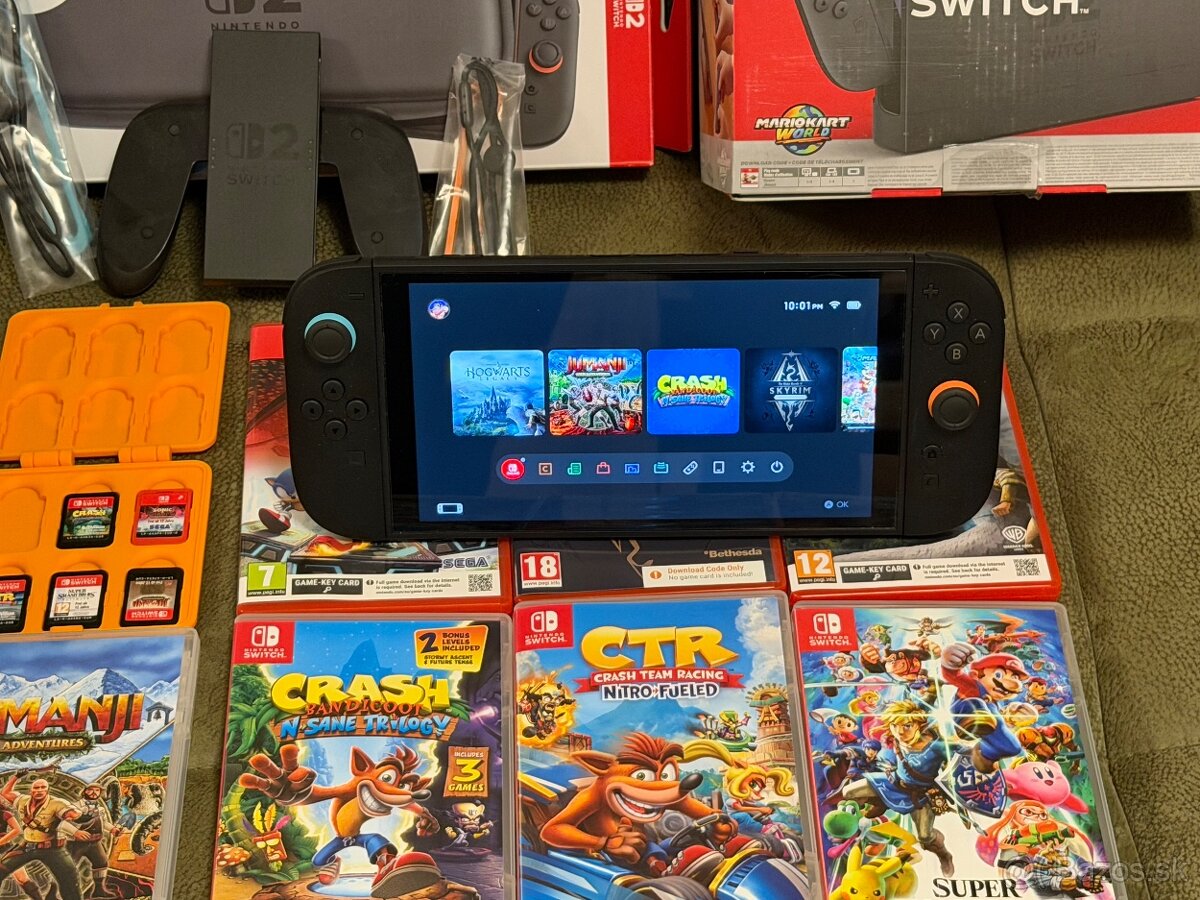 Nintendo Switch 2 - dock, hry, obal - 2