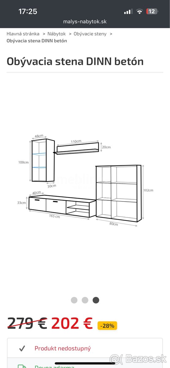 Betónová obývacia stena - 2