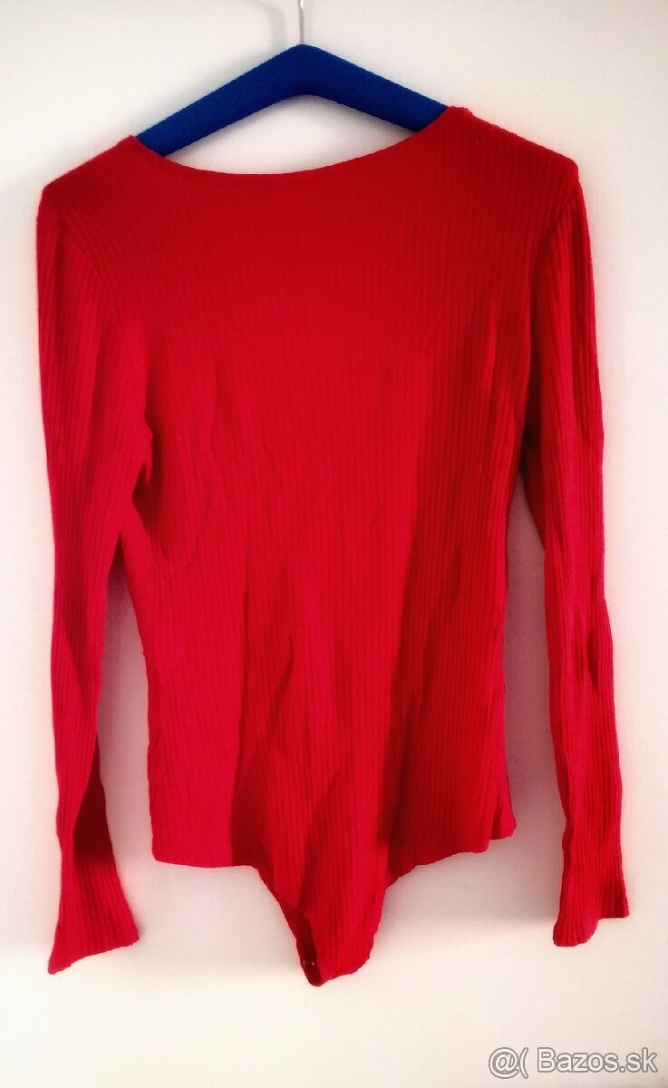 dámske zavinovacie body tmavočervenej farby (NOVÉ - 2