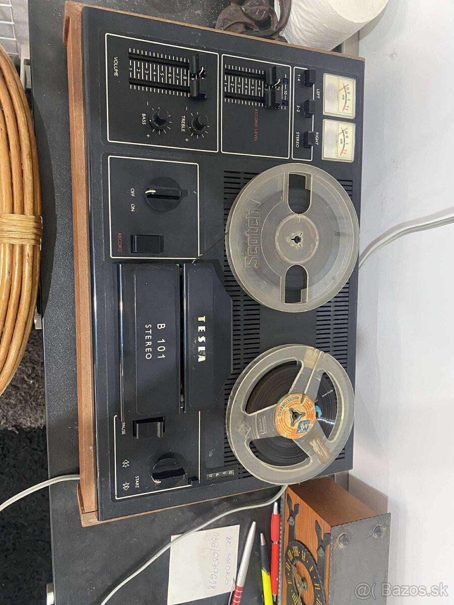 Predám Kotúčový magnetofon Tesla B101 stereo plne funkčné - 2