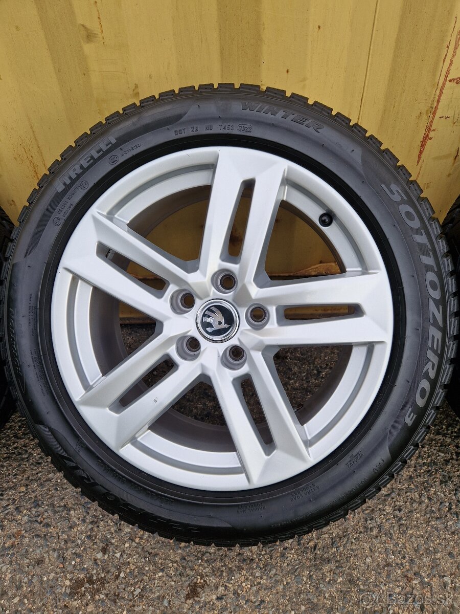 audi A4 kolesa 5x112 r17 disky elektrony zimne 225 50 17 alu - 2
