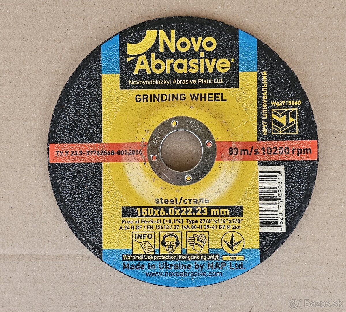 Predám brúsny kotúč 150 x 6 na kov - 2