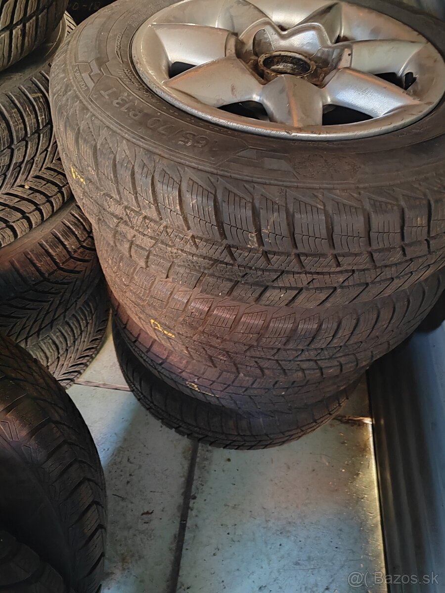 165/70 r13 Barum s hlinikovými diskami - 2