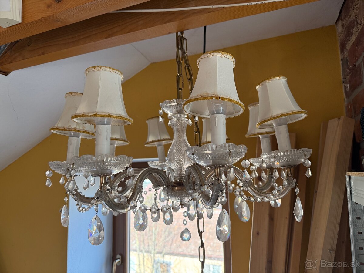 Starozitny krystalovy luster - 2