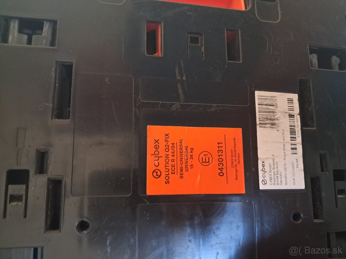 Autosedacka cybex solution q2-fix - 2