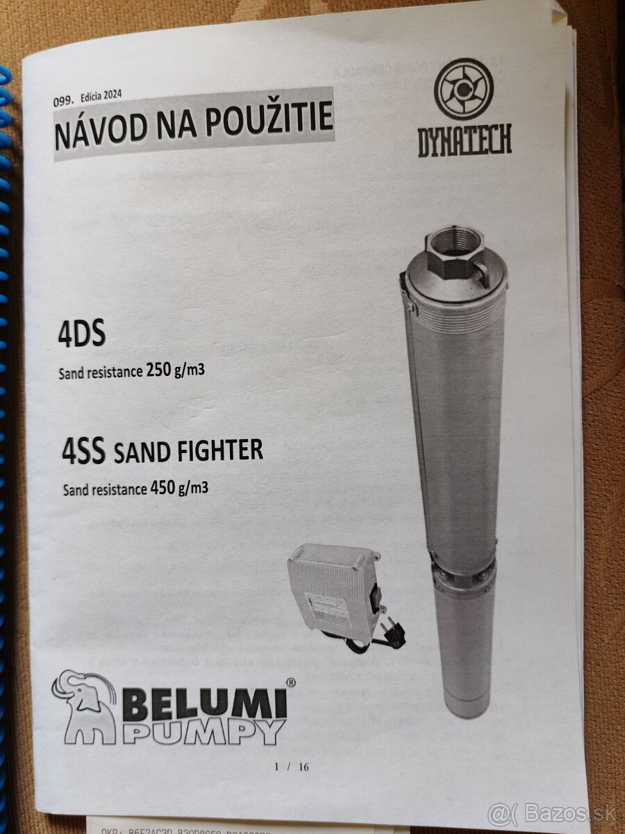 Extra silné čerpadlo do vrtu 5.5kw - 2