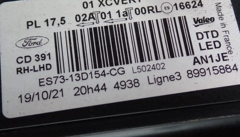 ford mondeo svetlo full led 2019+ - 2