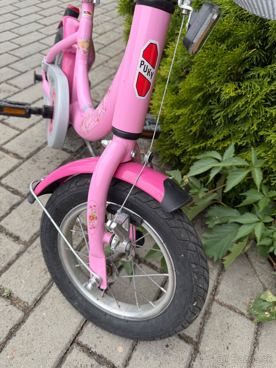 Ružový bicykel 12 PUKY - 2