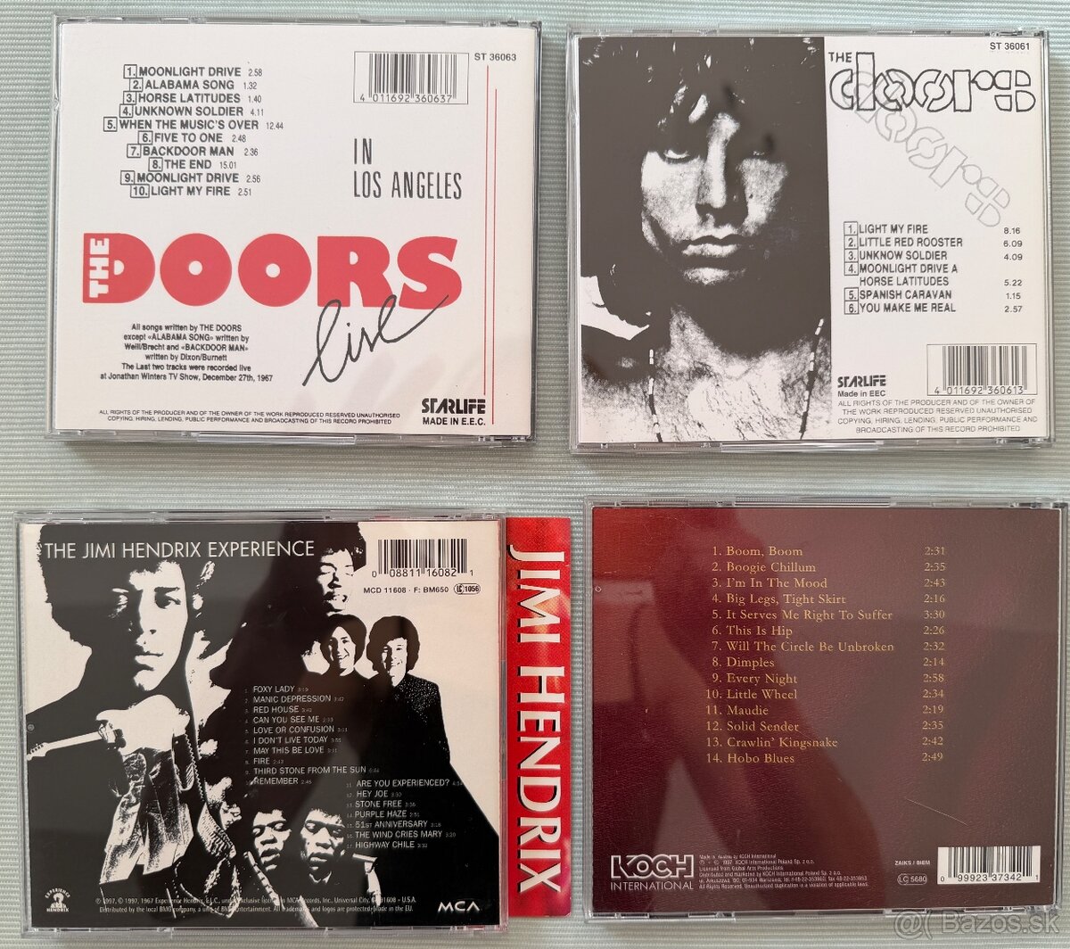 Cdčka The Doors, Jimi Hendrix a John Lee Hooker - 2