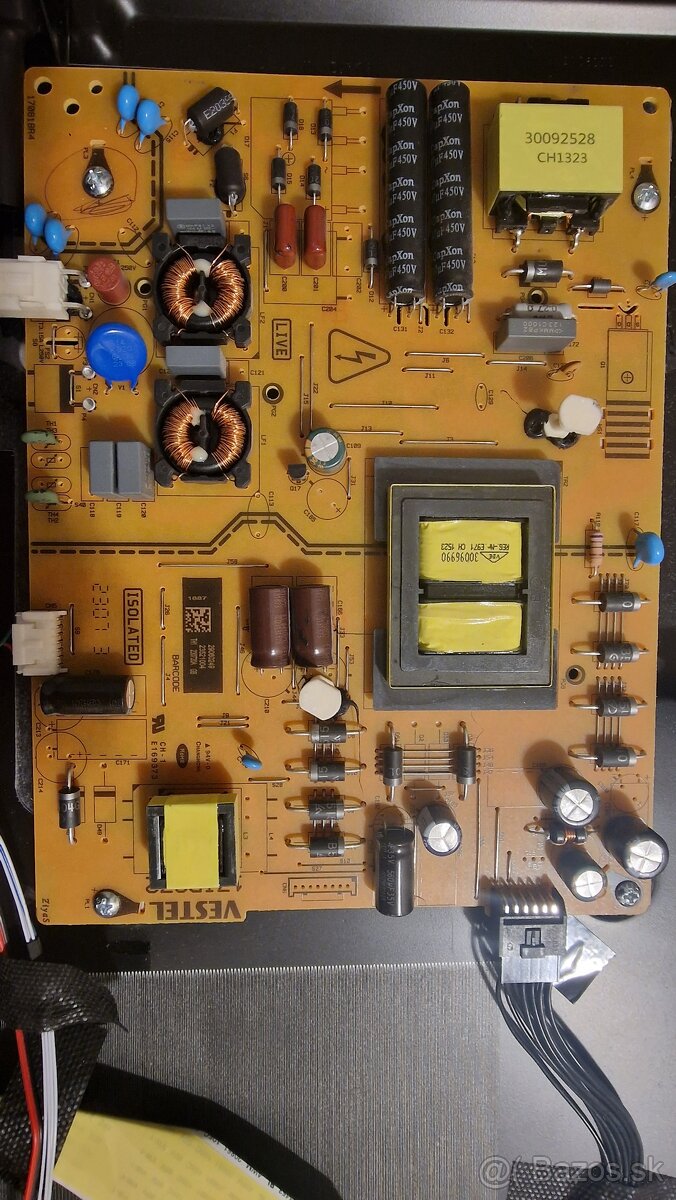 TV - Toshiba - 50UA3D63DG - Zdroj - 17IPS72 - 2