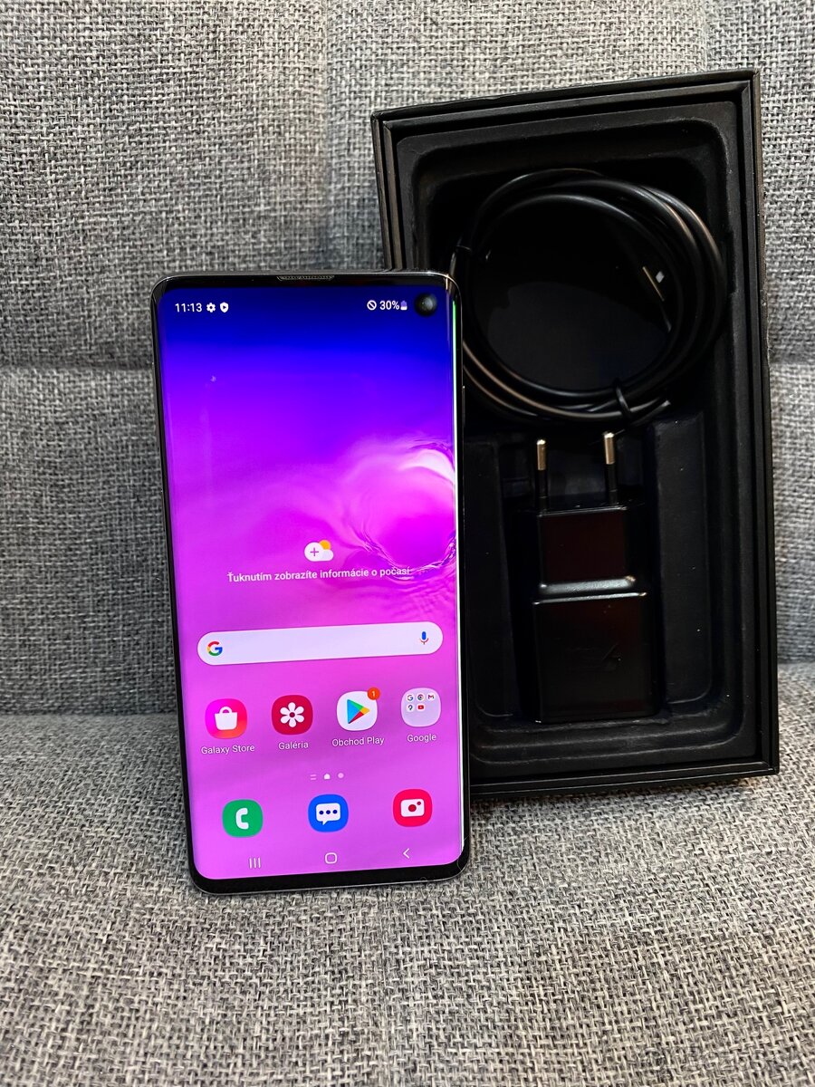 Samsung Galaxy S10 (plne funkčný) zelený pásik na displeji - 2