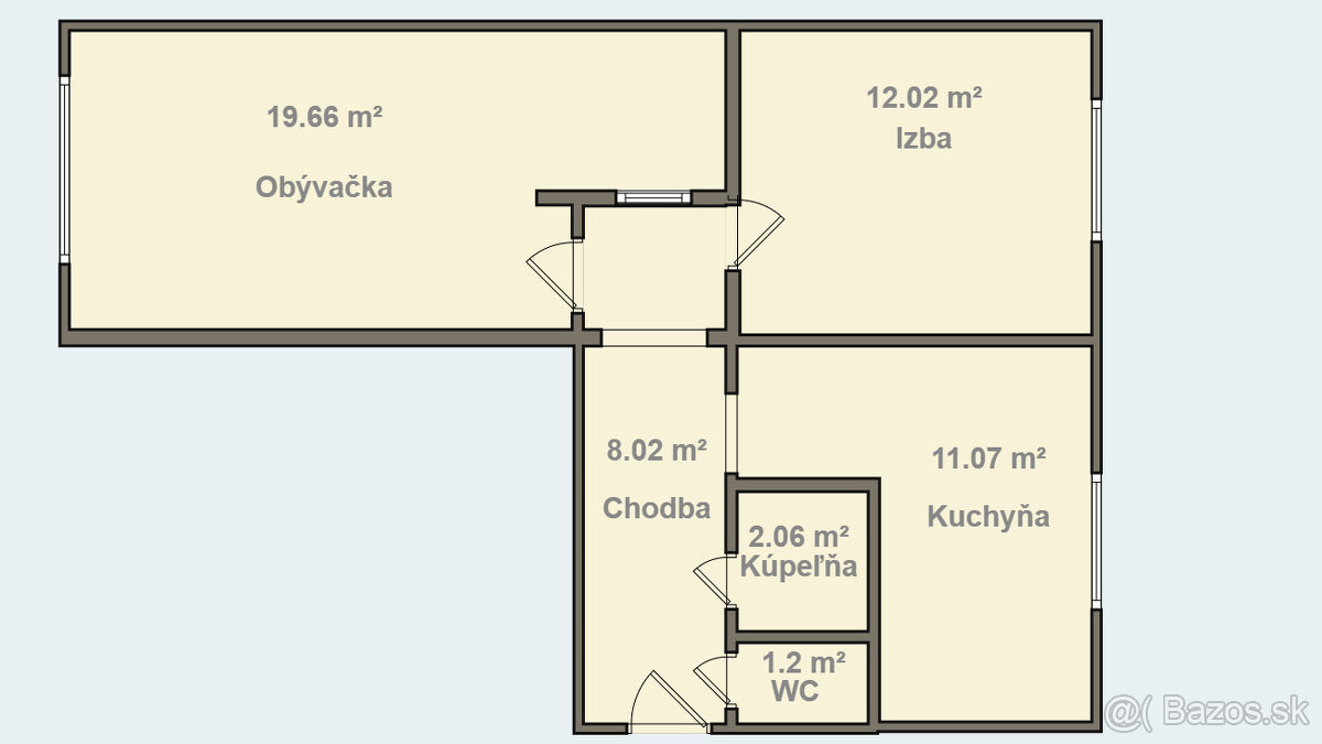FINREA│Na predaj 2-izbový byt (54 m²) – Martin, lokalita Se - 2