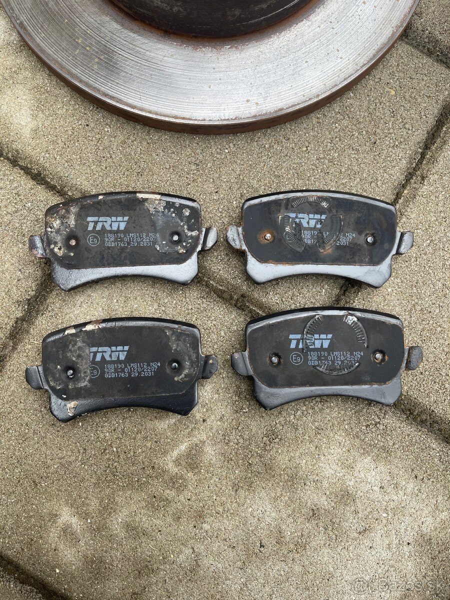 Zadné kotúče TRW 282mm VW Passat ,Tiguan - 2