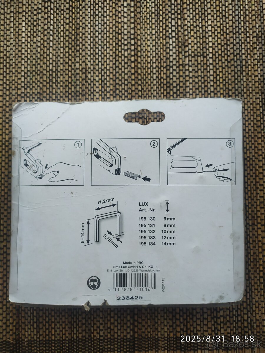 PREDÁM RUČNÝ SPONKOVAČ 6 - 14 MM - 2