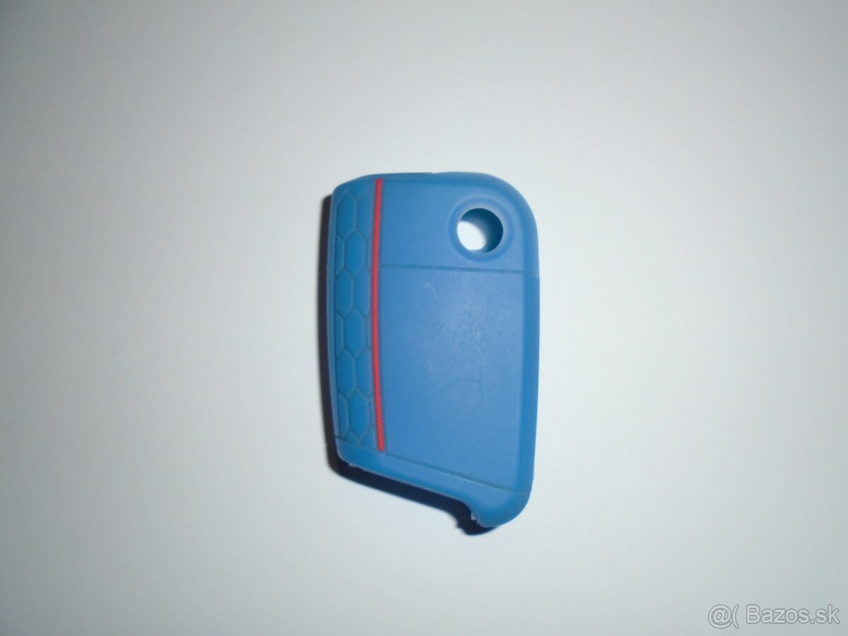 Modrý silikónový obal na kľúč VW 2012-2020 - 2