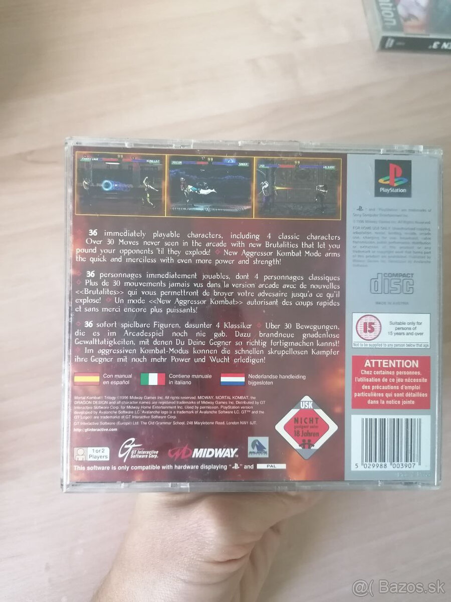 Mortal Kombat Trilogy platinum ps1 - 2