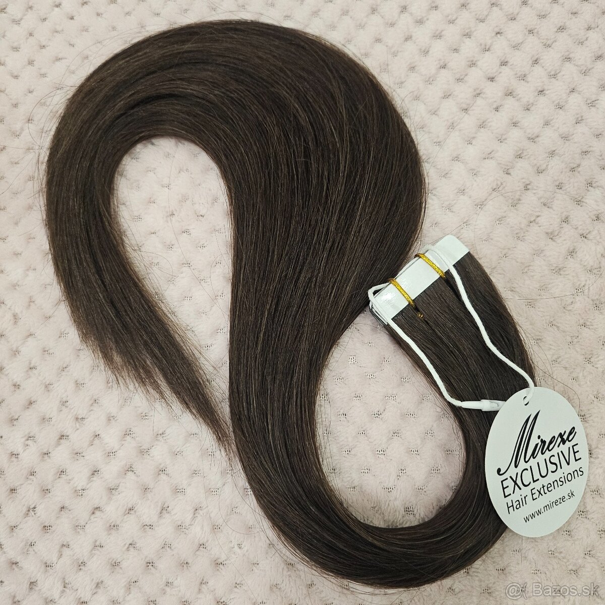🖤 Tape-in predĺženie vlasov #2 – Tmavo hnedá - 2