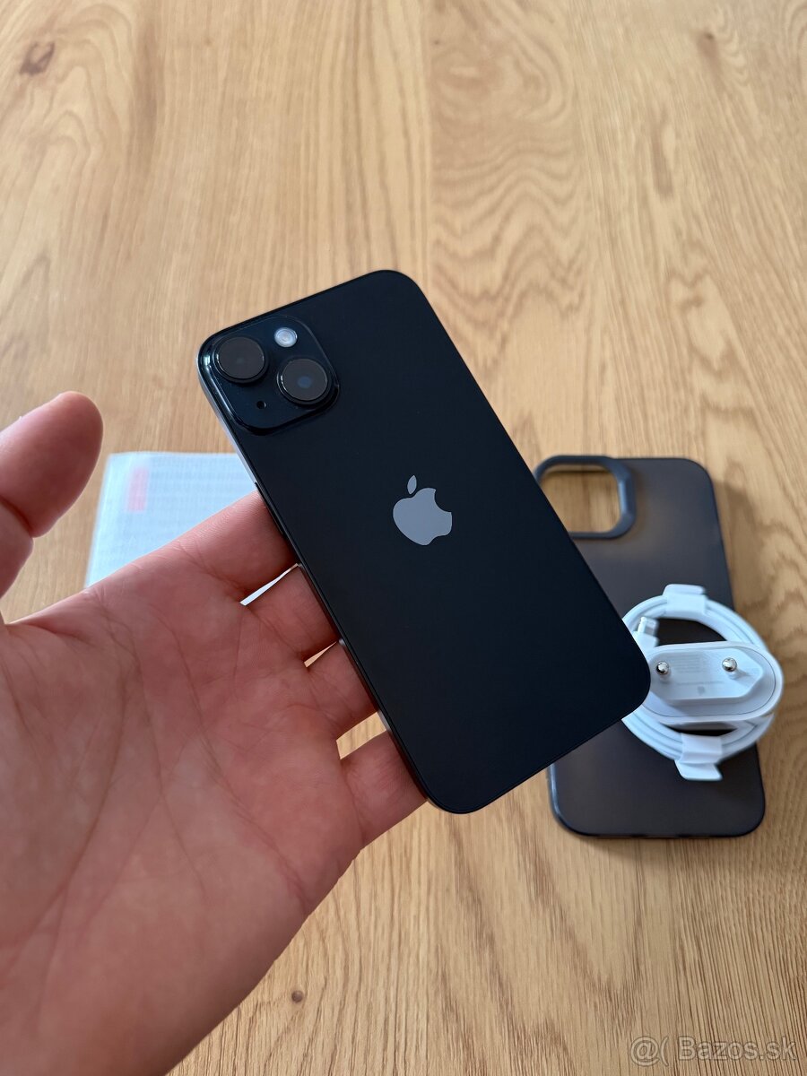iPhone 14 256 gb Midnight v záruke + príslušenstvo - 2