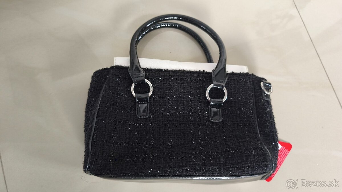 Čierno biela kabelka - 2