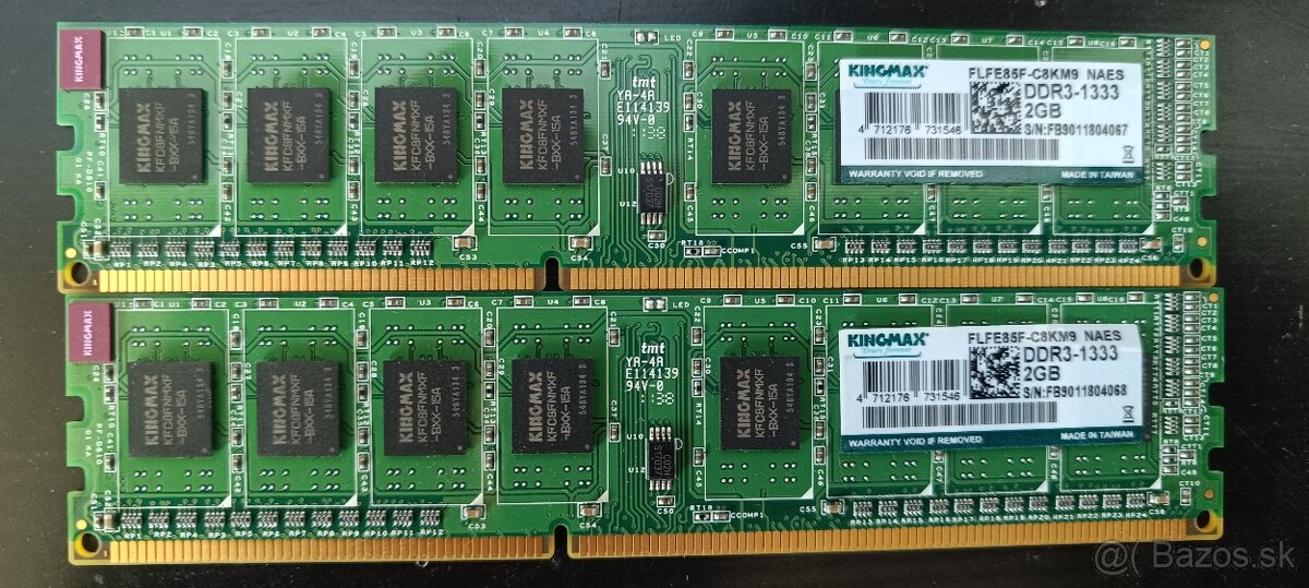 Pamäťe RAM DDR3 - 2
