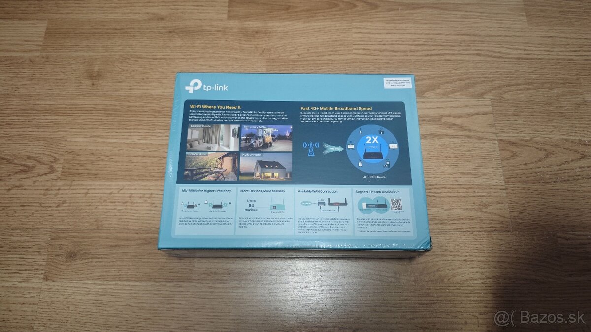 Predám nový 4G+ LTE router TP-Link MR600 Ver:3.0 - 2