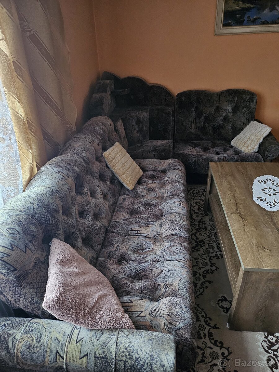 Retro sedacia súprava. - 2