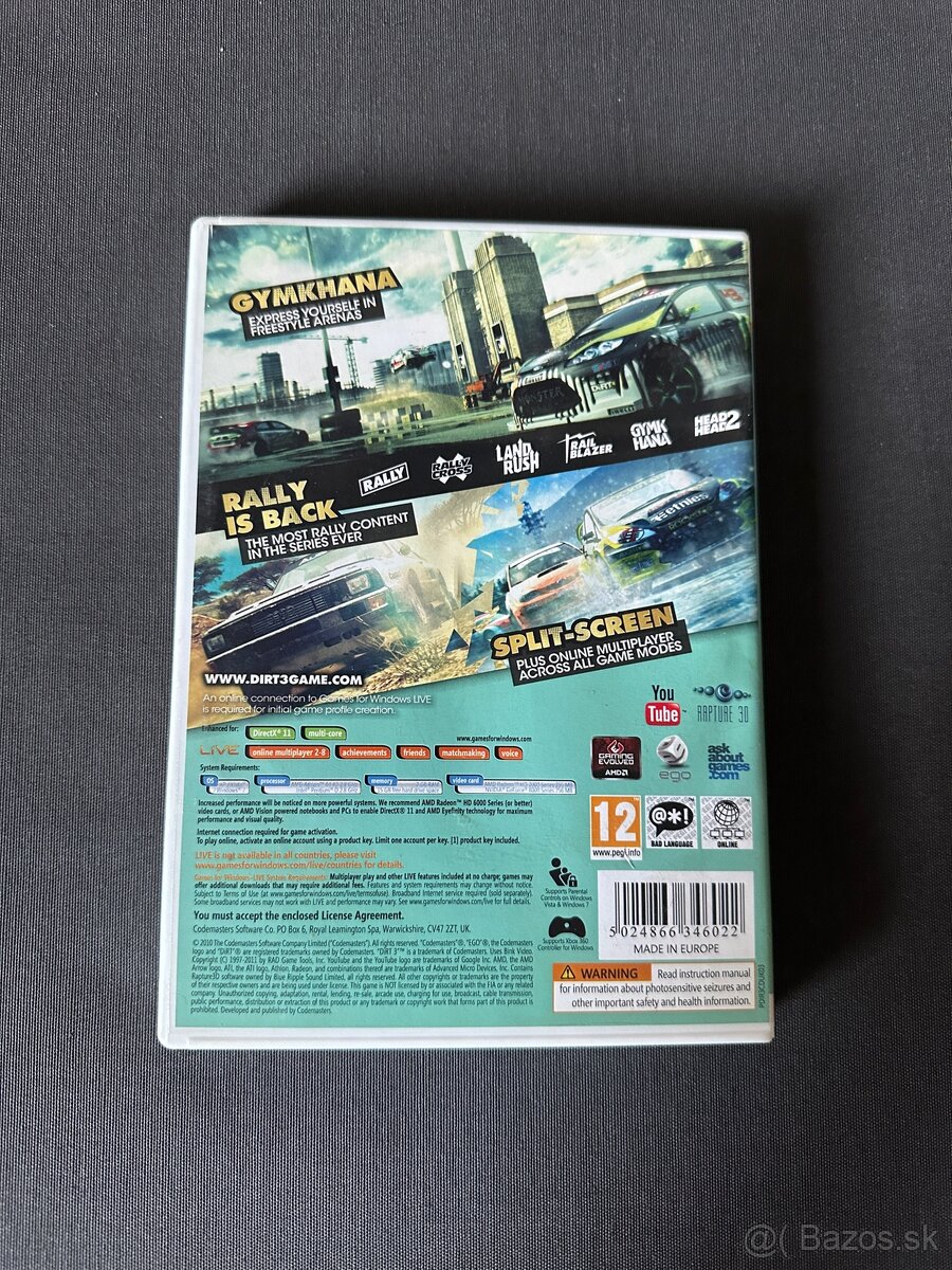 Predám hru DiRT3 na PC pre zberateľa (kód použitý) - 2
