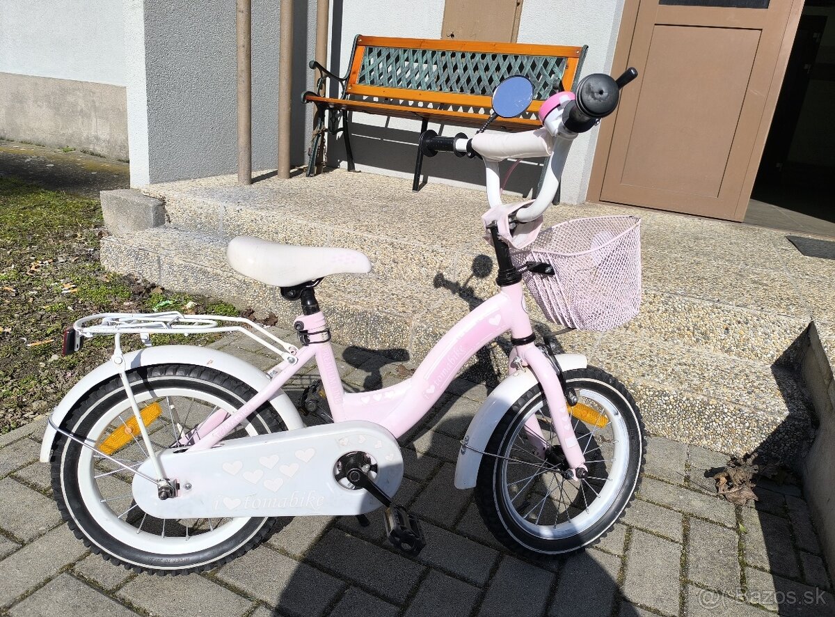 Detský dievčenský 14-palcový bicykel - 2