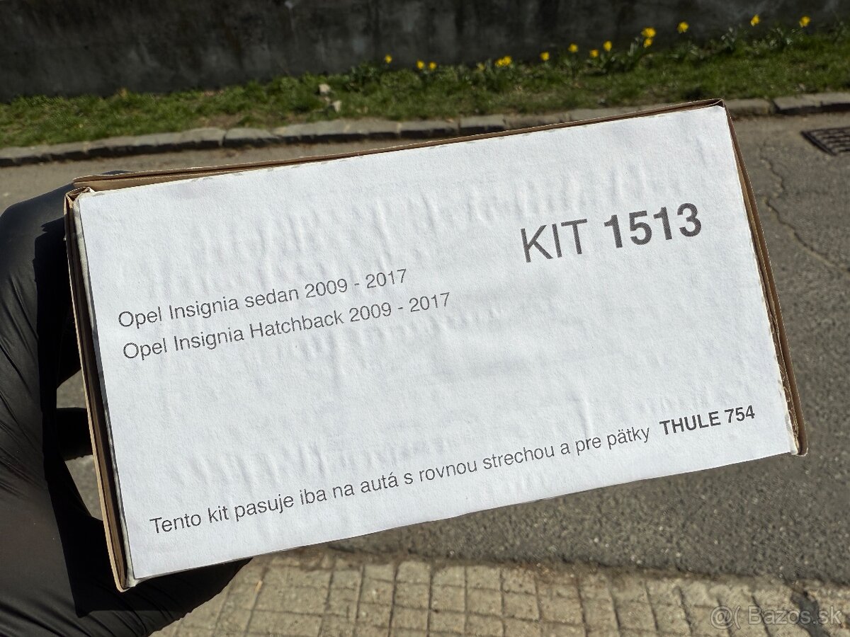 Thule 754 + Kit 1513 pre Opel Insignia hatch. 2009-2017 - 2