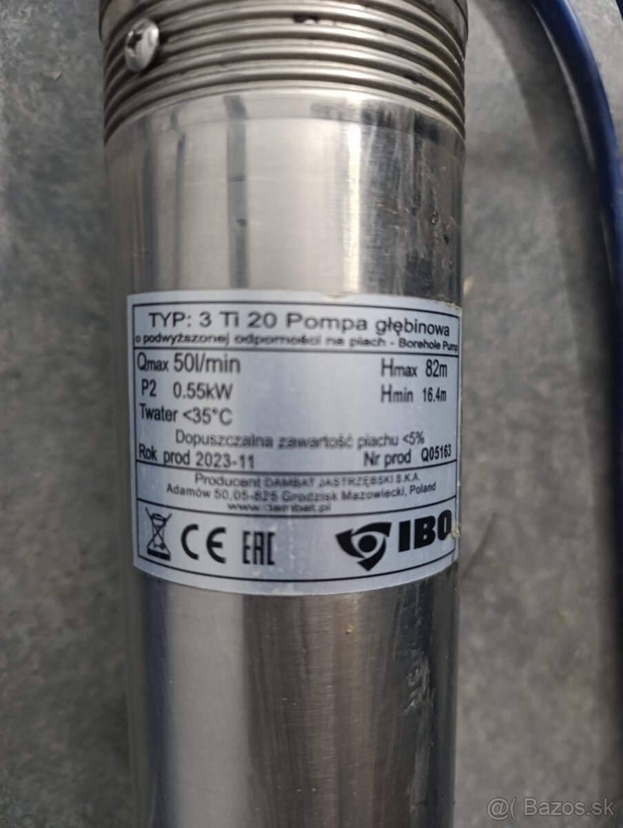 Ponorné čerpadlo IBO 3Ti20 - 2