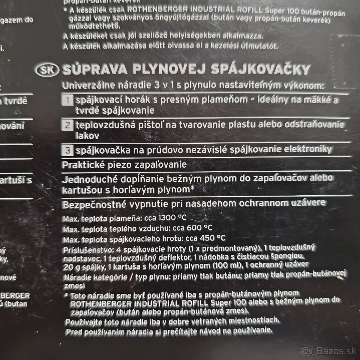 Plynová spájkovačka PARKSIDE - 2