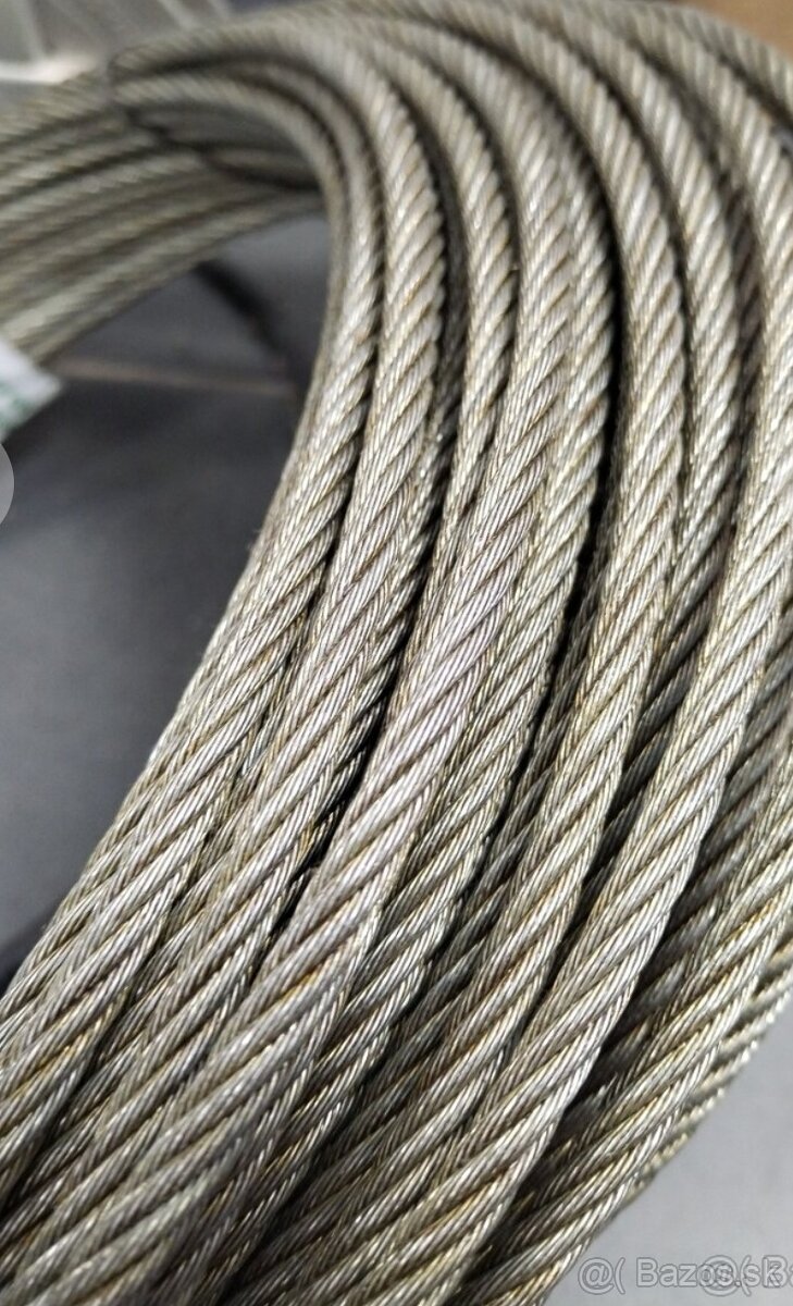 Predám oceľové lano, navijak Zetor - 2