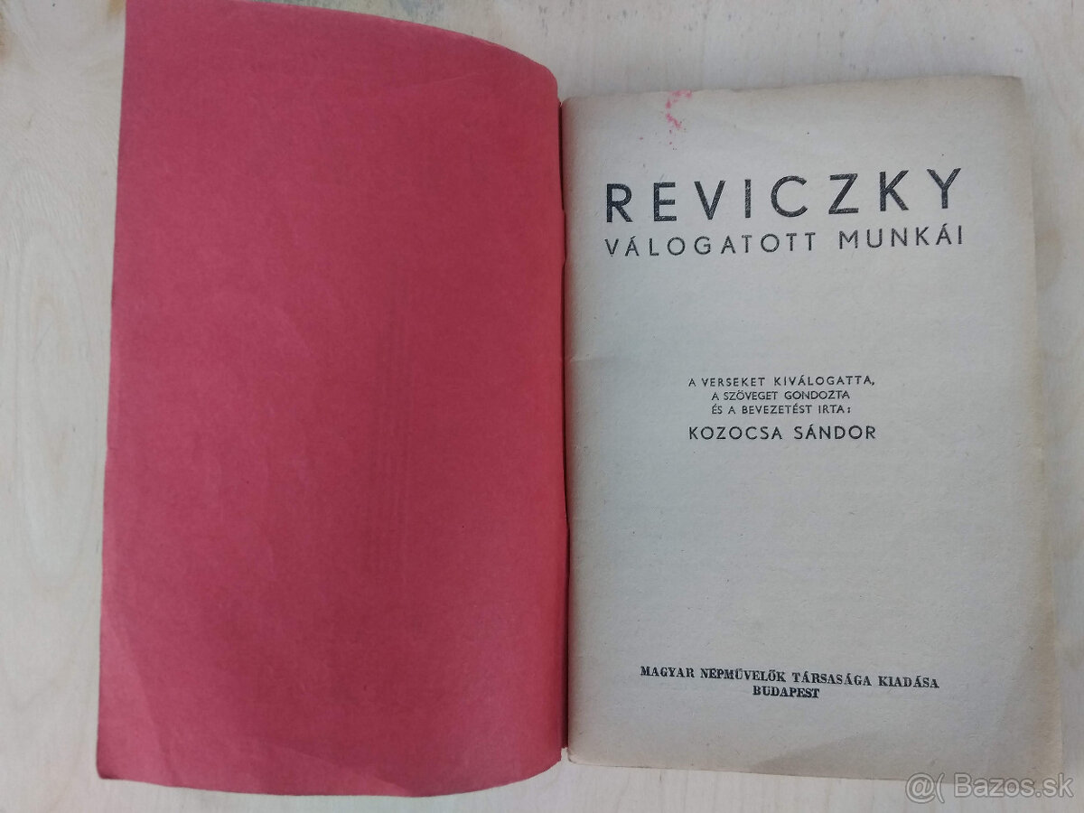 Reviczky válogatott munkái - 2