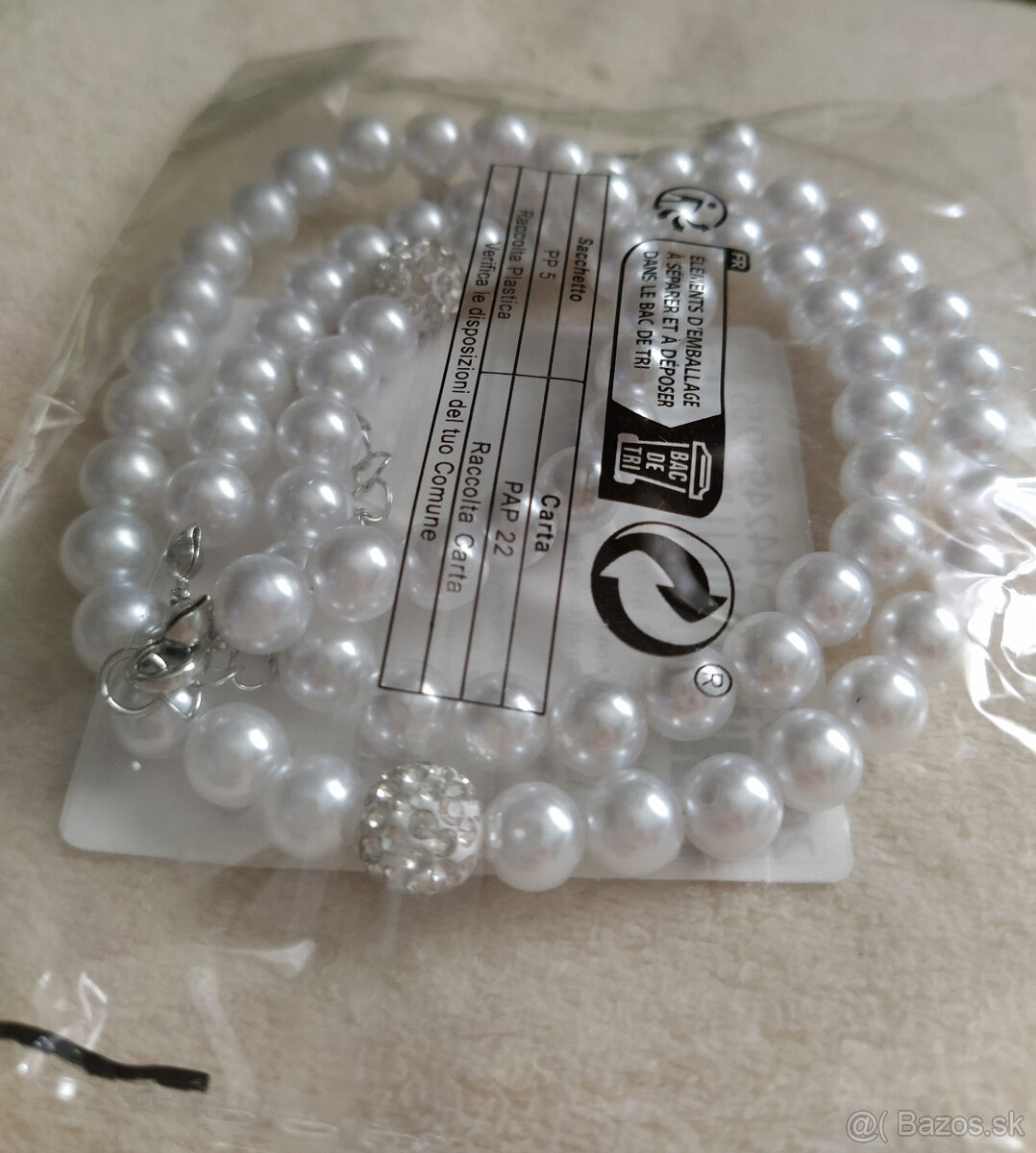 NOVÁ sada perlovéj bižutérie (osobný odber) - 2