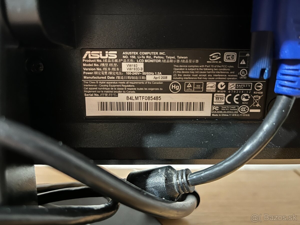 Monitor Samsung VW193D-B - 2