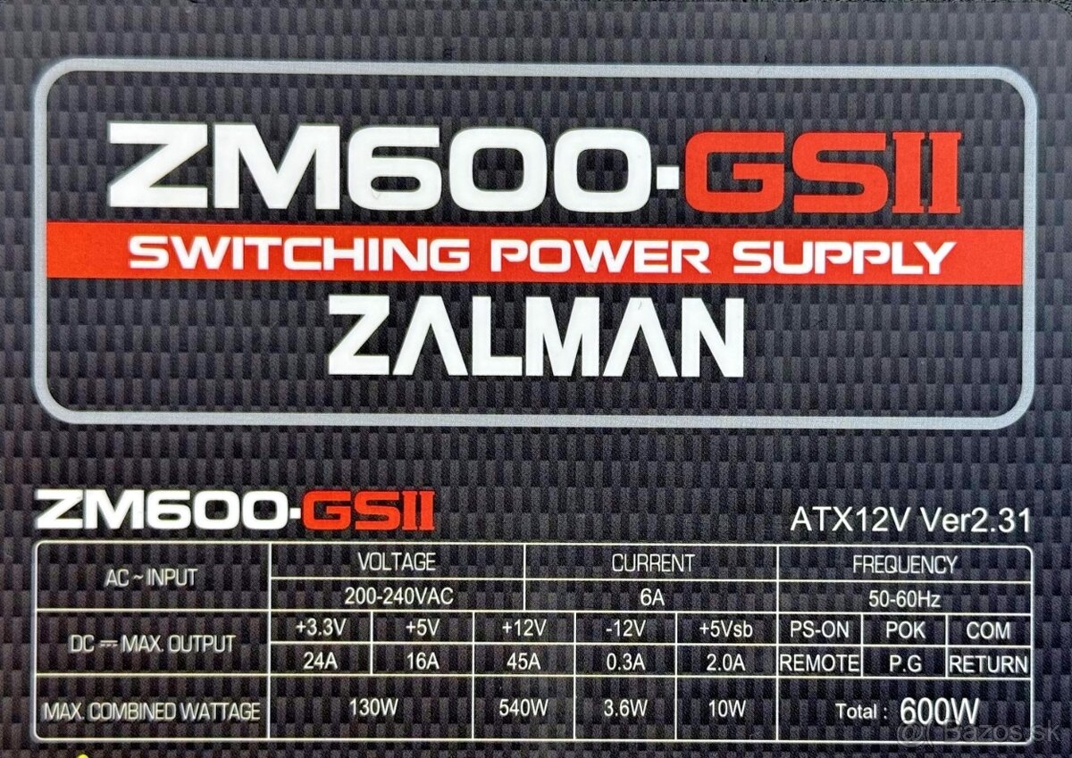 Zdroj Zalman 600W - 2