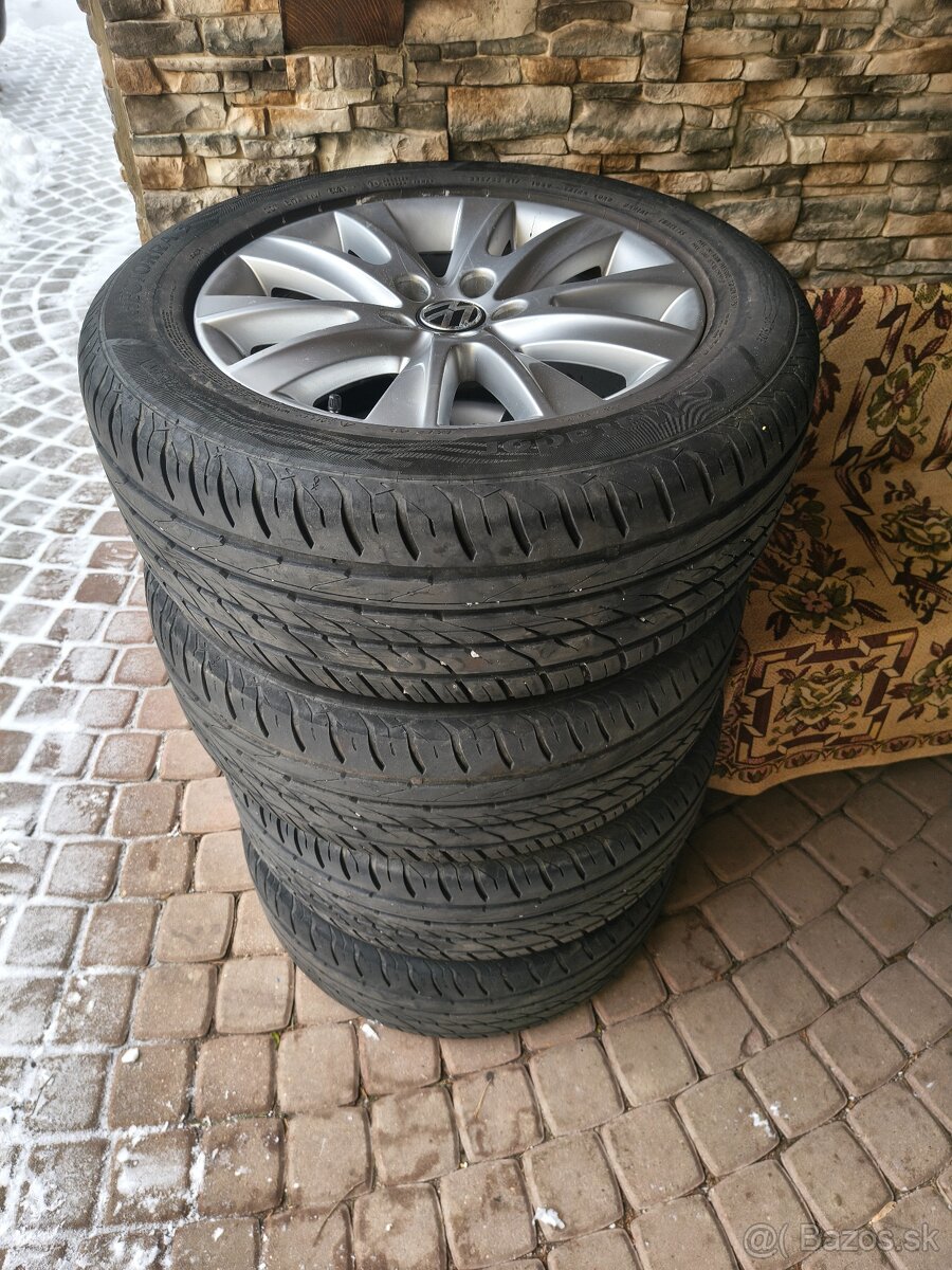 Elektróny VW 5x112 R17 + letné pneu. - 2