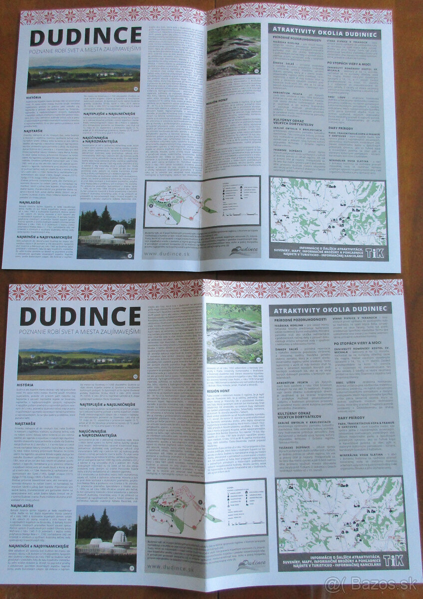 Dudince- mapa a atraktivity okolia_za_0,50 - 2