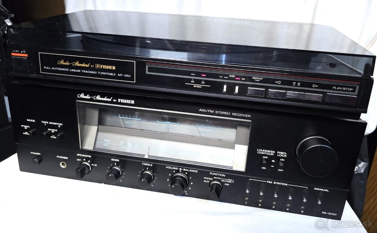 Fisher MT-250 Lineárny vintage gramofón - 2