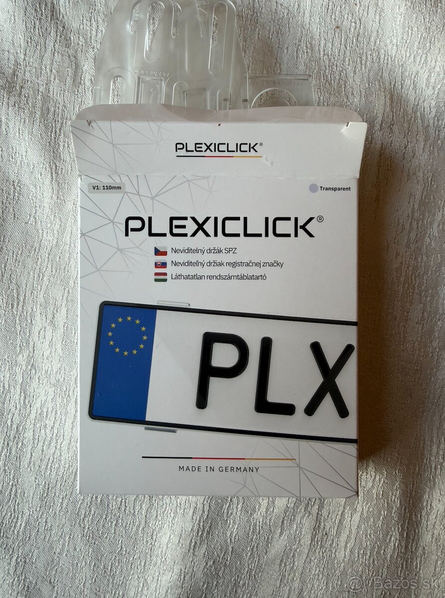 Plexiclick držiaky SPZ - 2