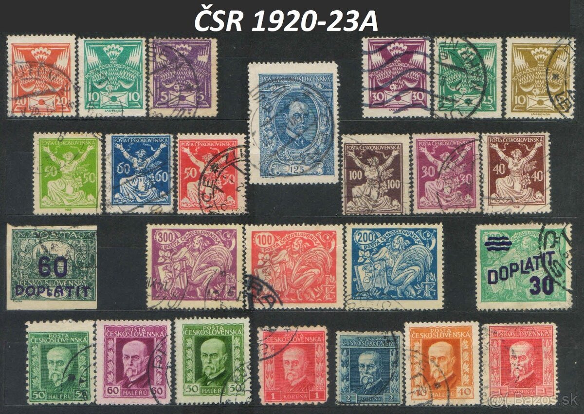 Poštové známky, filatelia: RU mon.. a ČSR 1850-1944 - 2