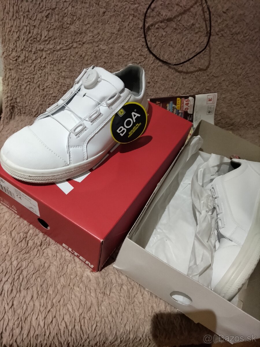 Bezpečnostné topánky,biele - 2